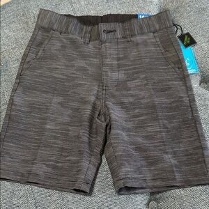 burnside Men's Heathered Gray Hybrid Stretch Shorts